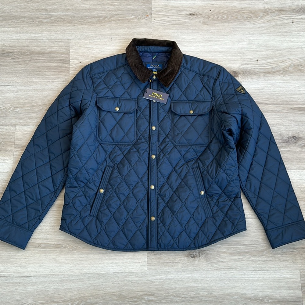 Polo Ralph Lauren Men's Brentford Insulated Quilted Shirt Jacket College xxl - Picture 5 of 10
